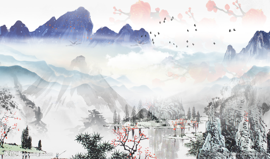 新中式山