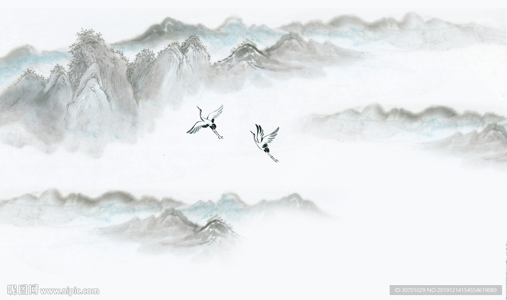 山水鹤