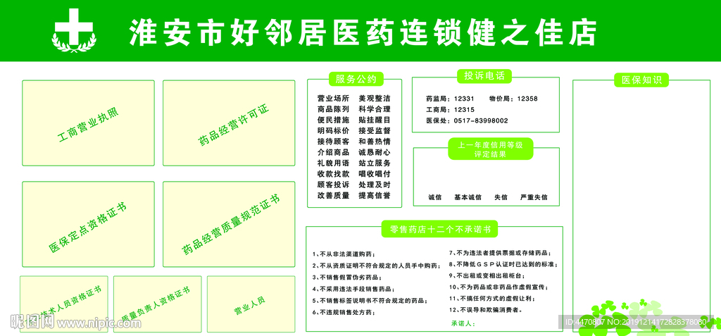 药房展板