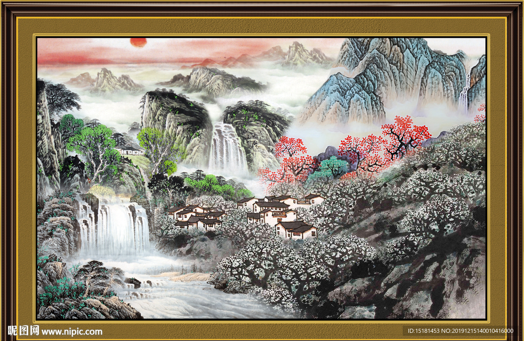 客厅山水