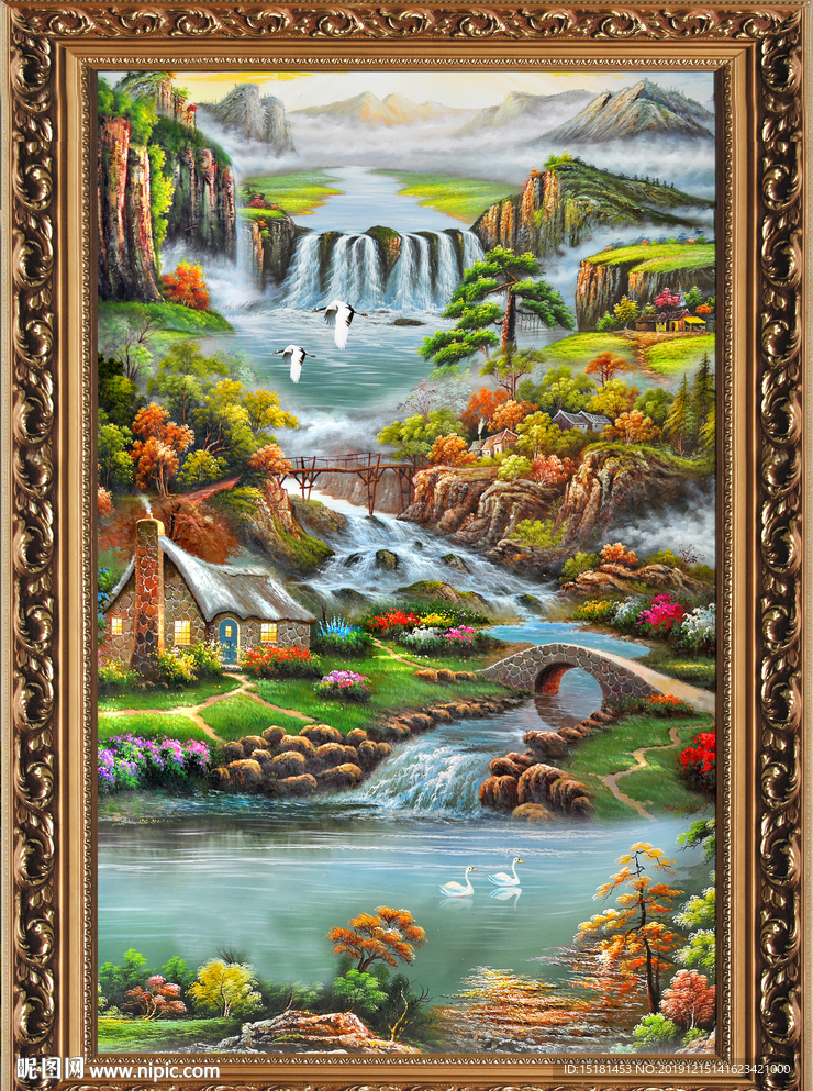 大厅山水画