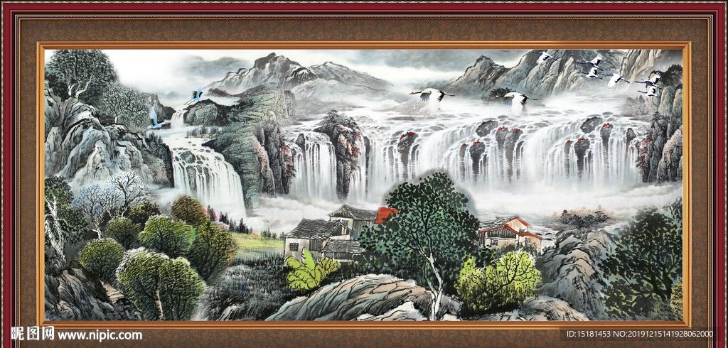 客厅山水画