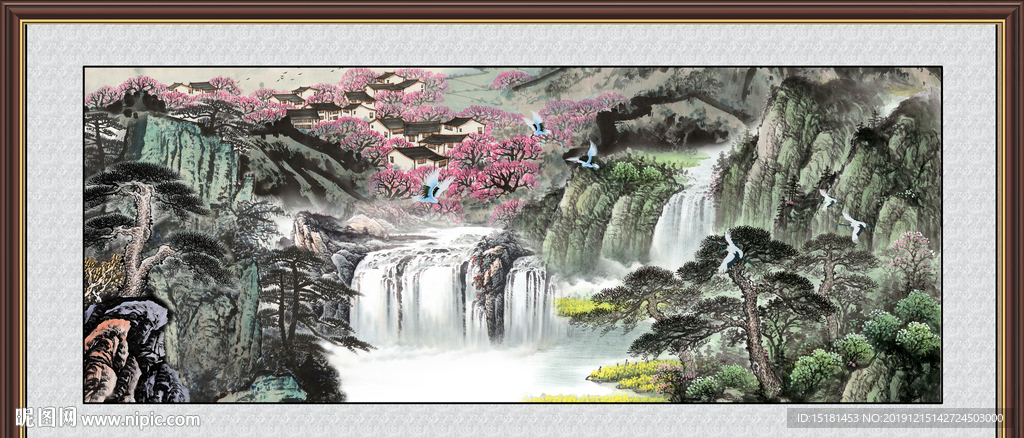 山水中堂画
