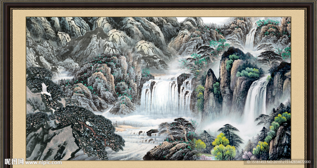 大厅山水画