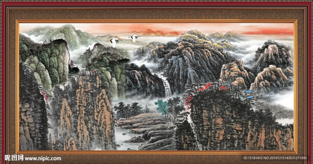 山水中堂画