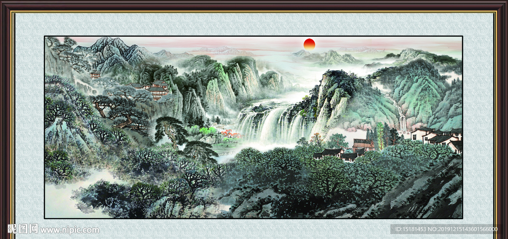 大厅山水画