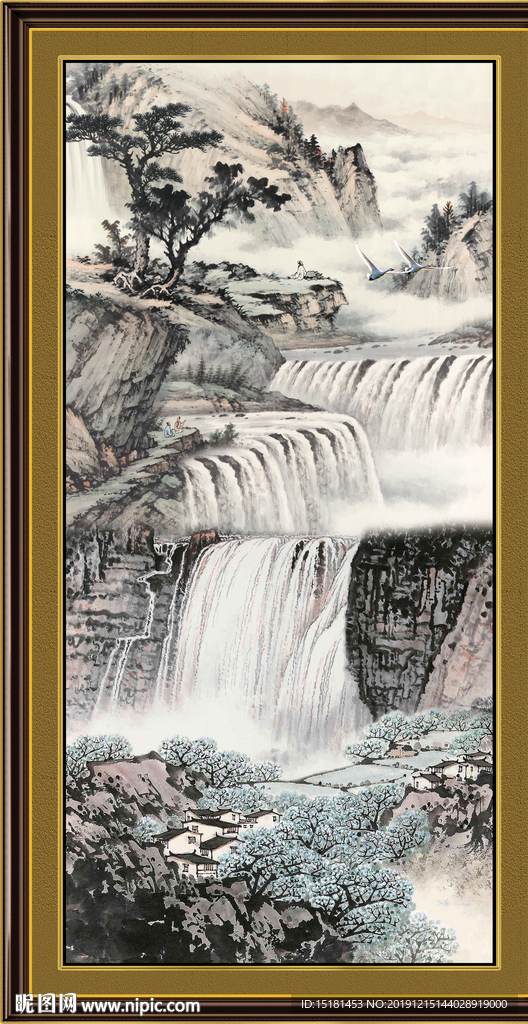 山水中堂画