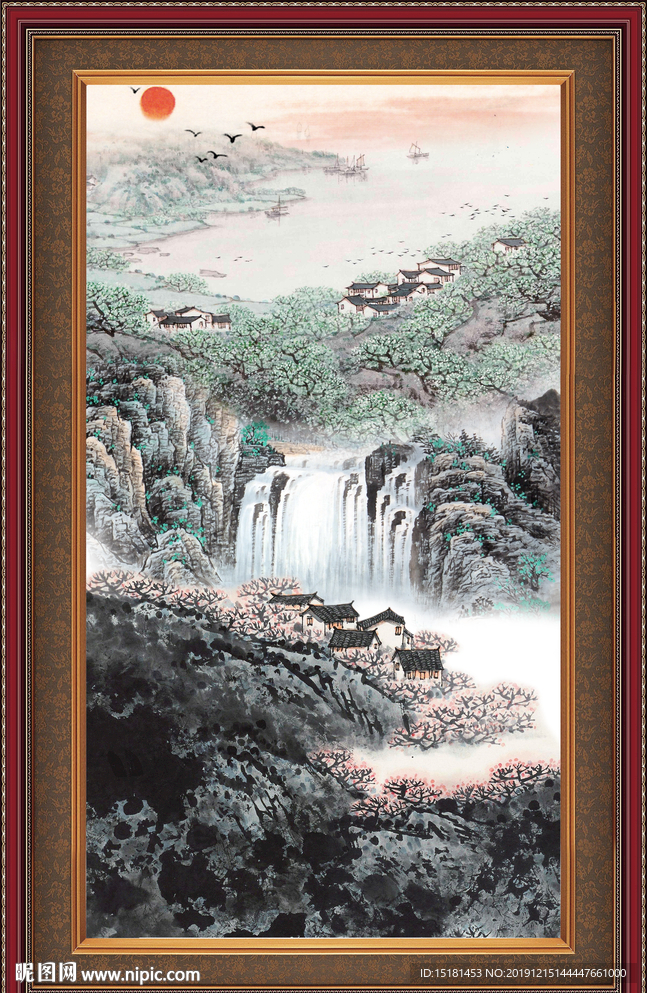 大厅山水画