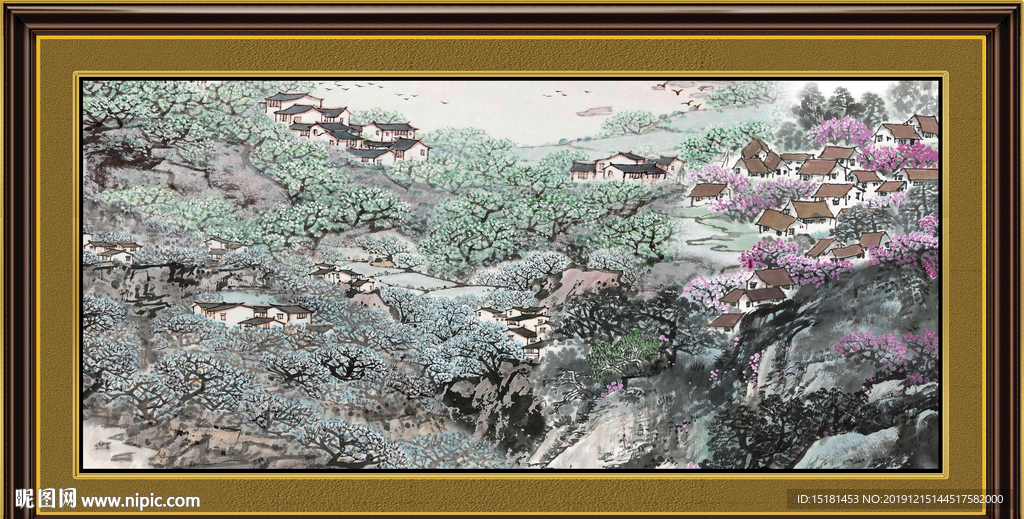 山水中堂画