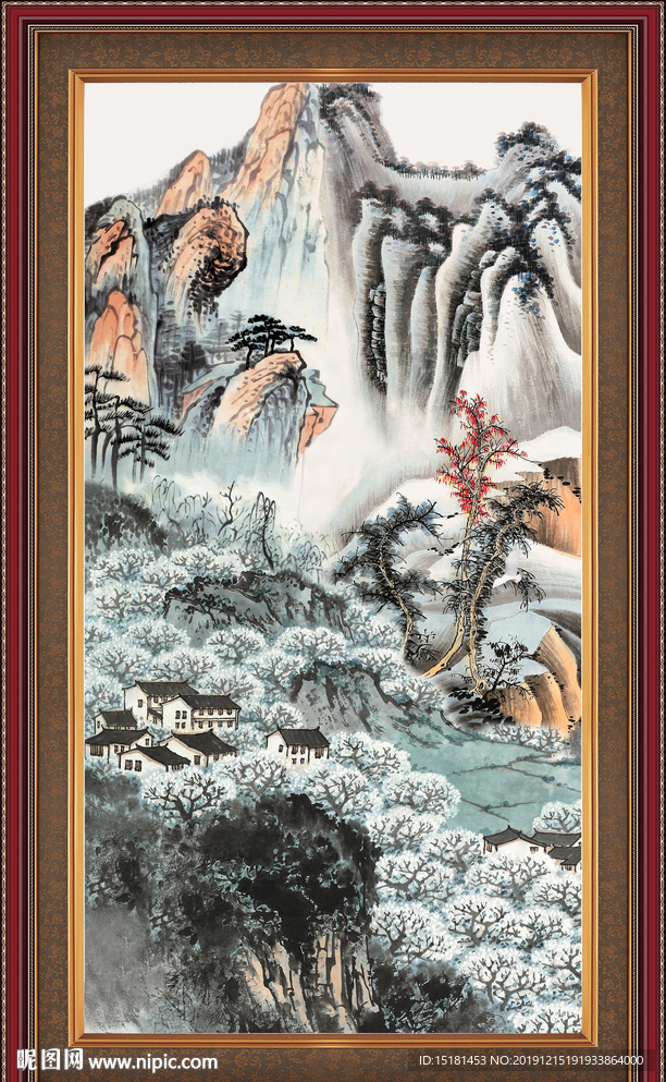 山水中堂画