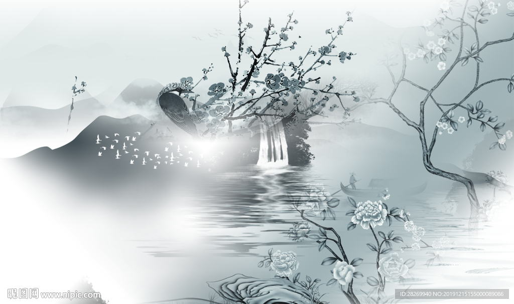 抽象山水