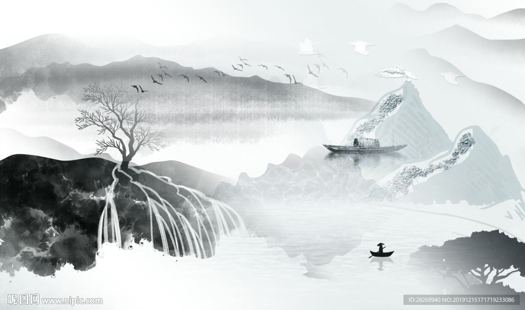 简单山水