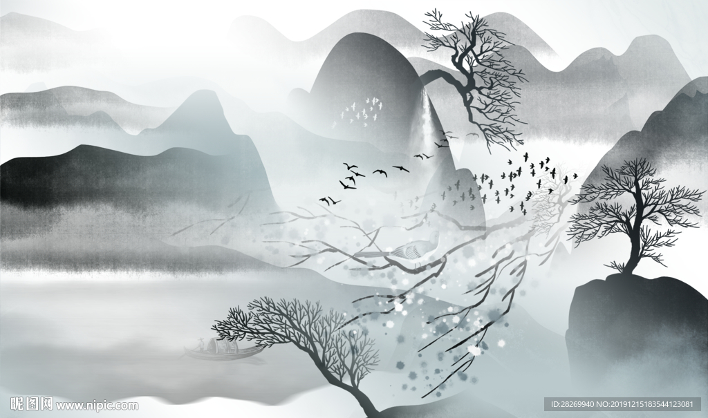新中式背景