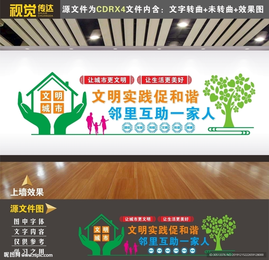 社区文化 社区展板 文明社区