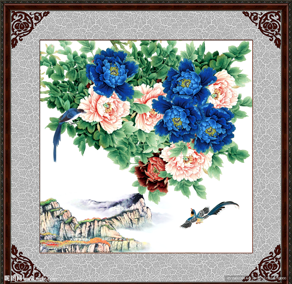 国画牡丹