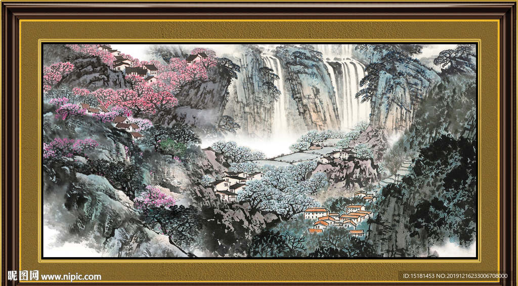 山水中堂画