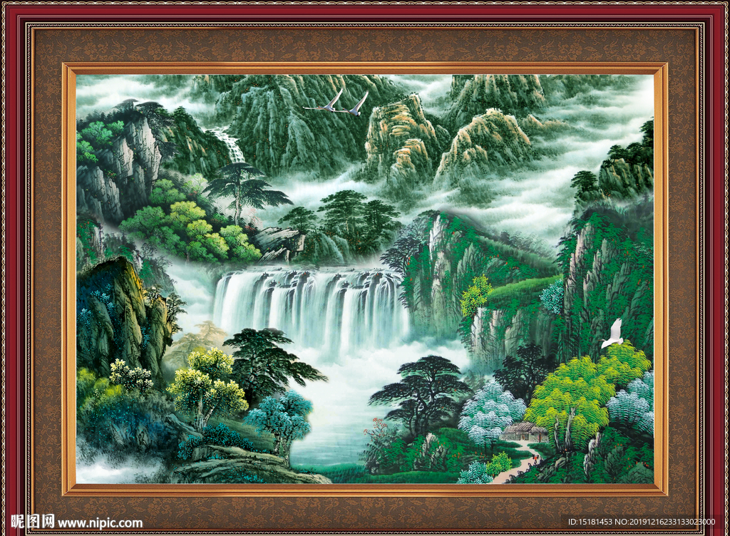 山水中堂画