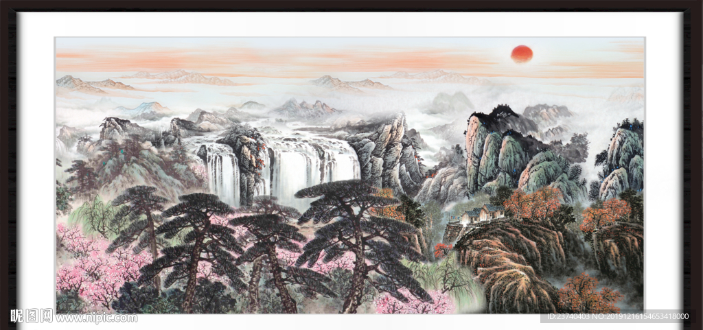 巨幅风景画