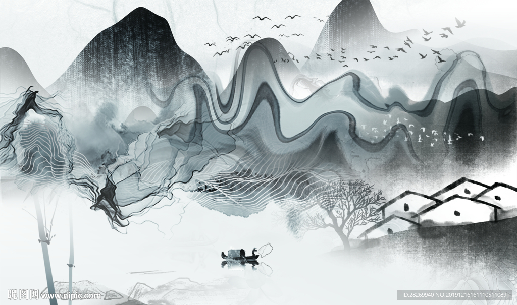 新中式山