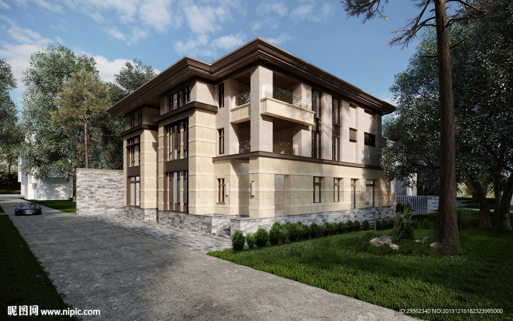 碧桂园别墅外观设计效果图