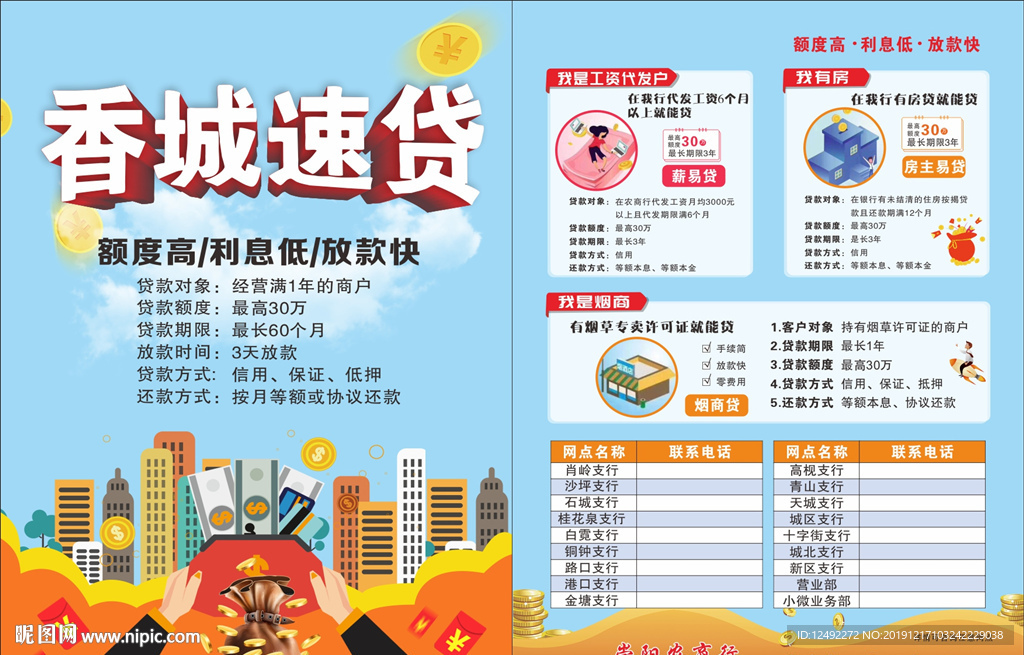 传单 海报 折页 白领易贷