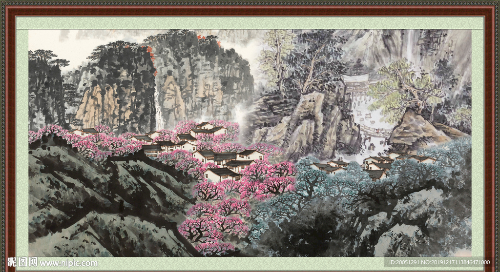 巨幅山水画