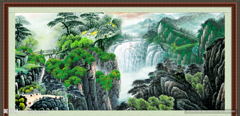 巨幅山水画