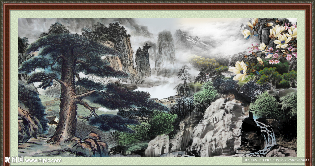 巨幅山水画