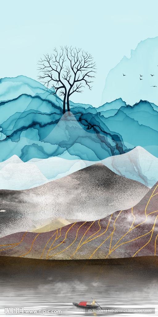 新款玄关过道挂画 TIF分层