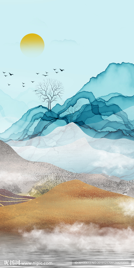 玄关过道挂画 TIF分层