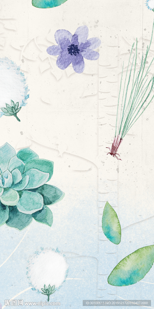 花纹玄关居家挂画 TIF分层