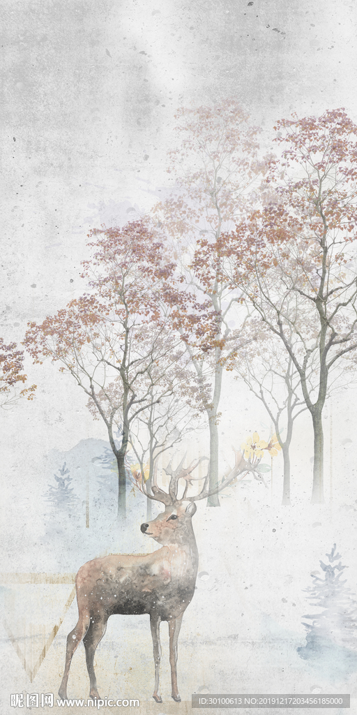 高清 玄关居家挂画 TIF分层