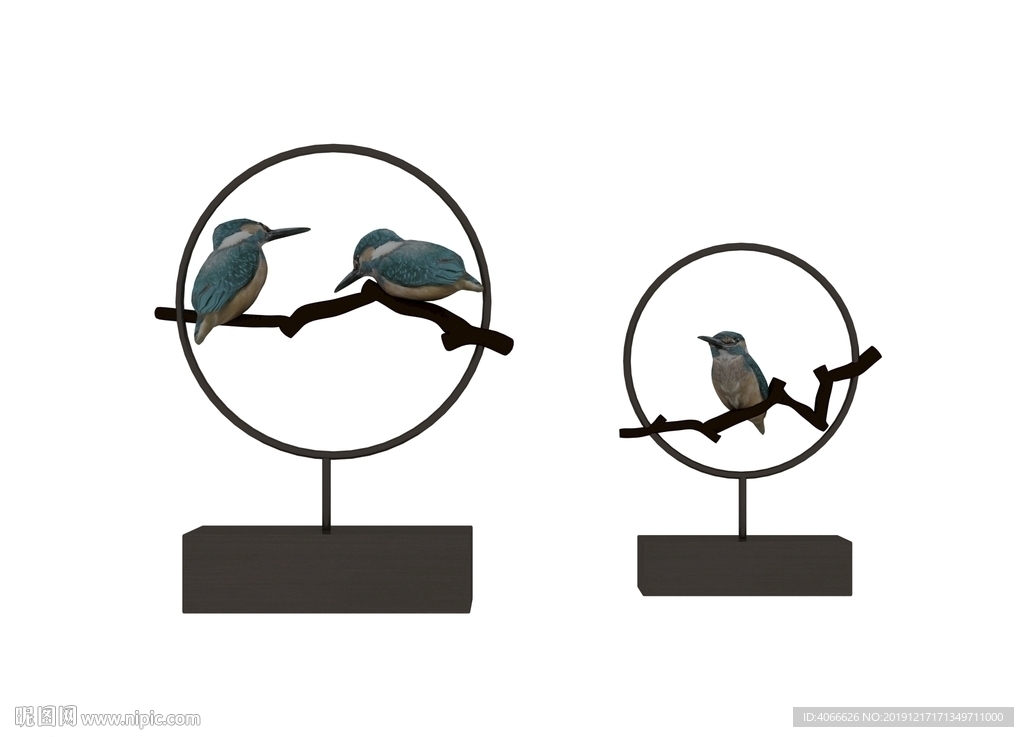 鸟笼饰品3d模型