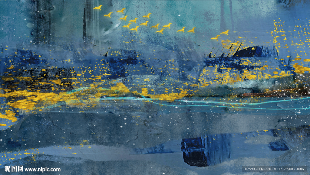 抽象油画