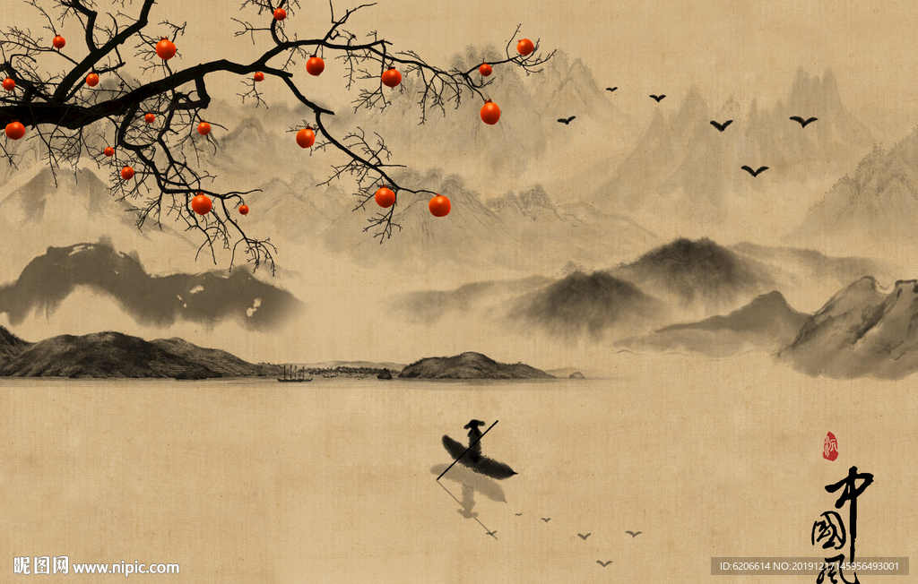 中国风山水