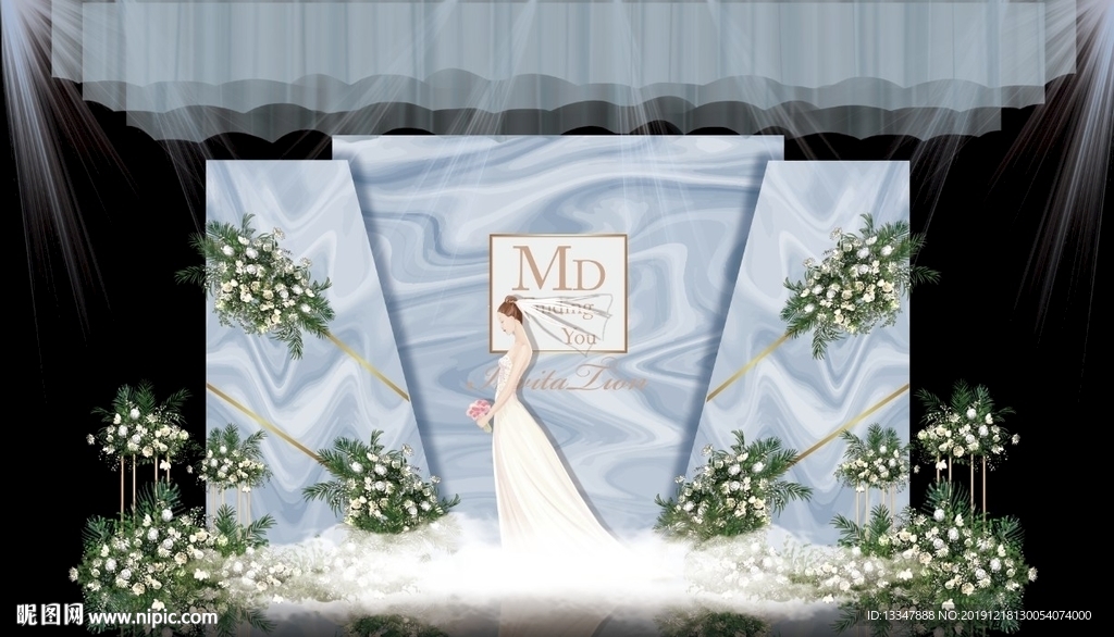 婚礼喷绘素材
