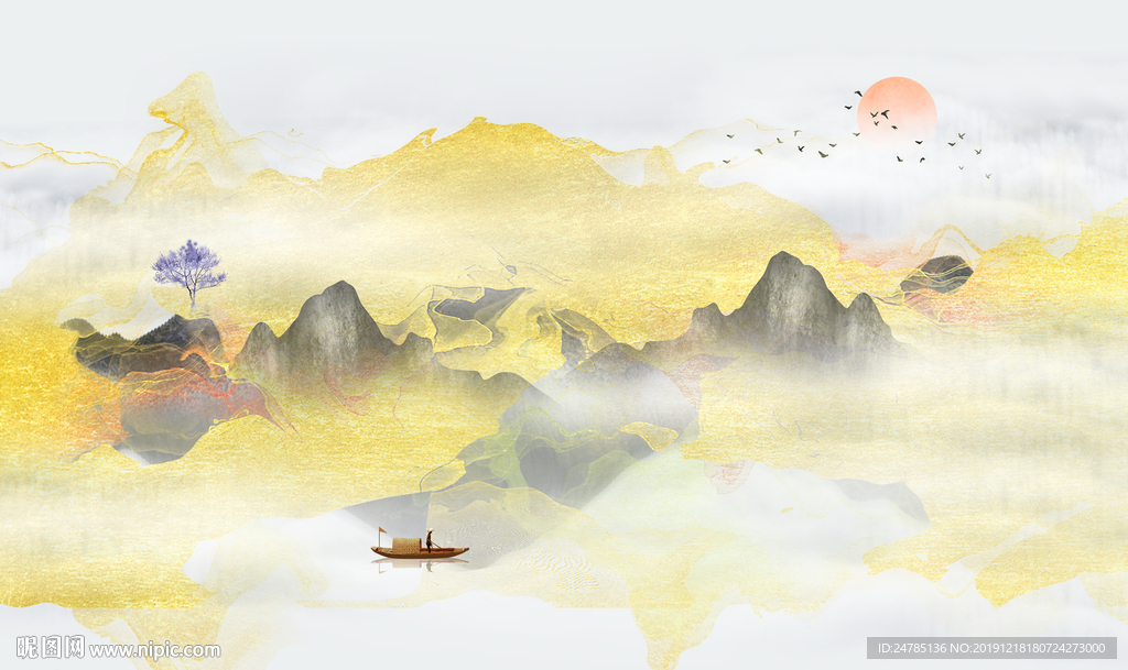 高端气派山水画