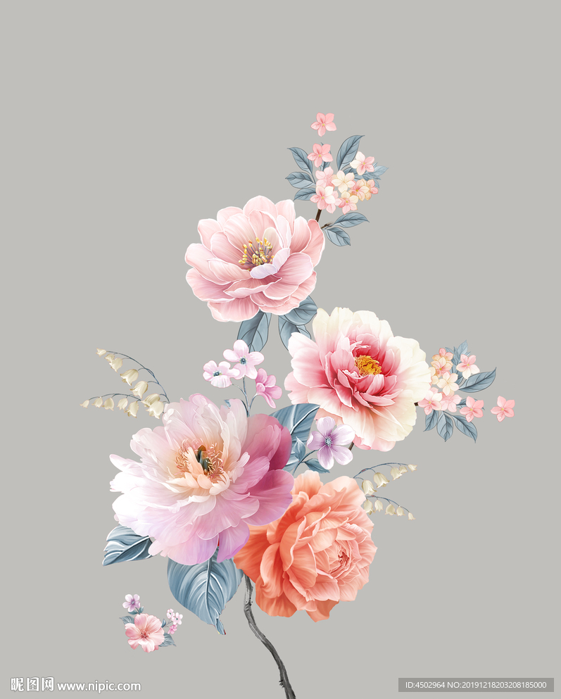 手绘花