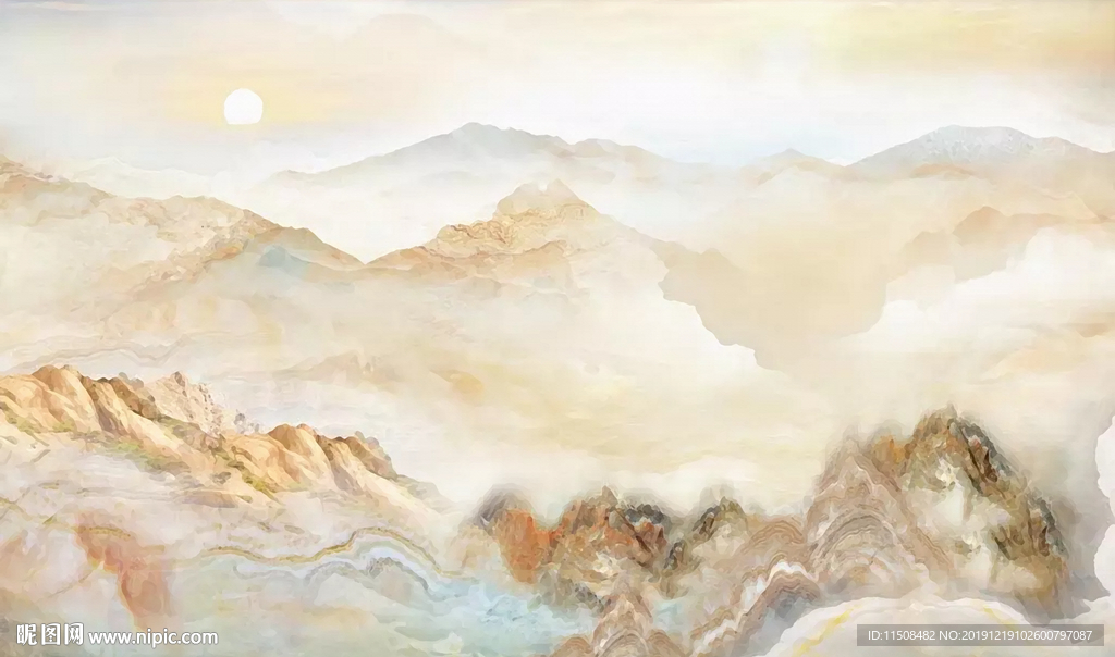 流水生财大理石纹