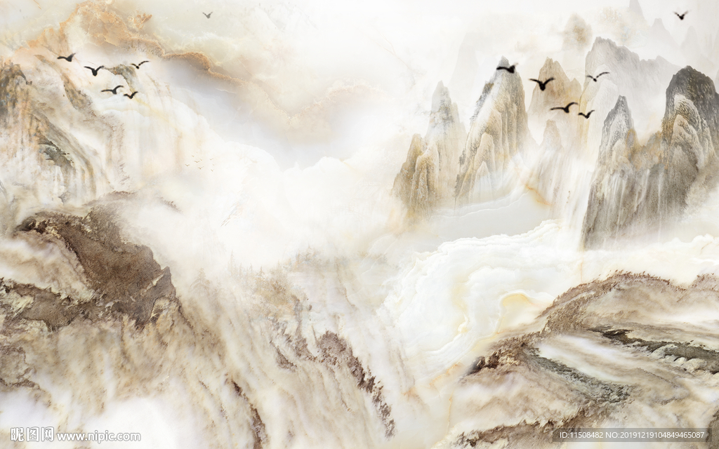 海纳百川大理石纹