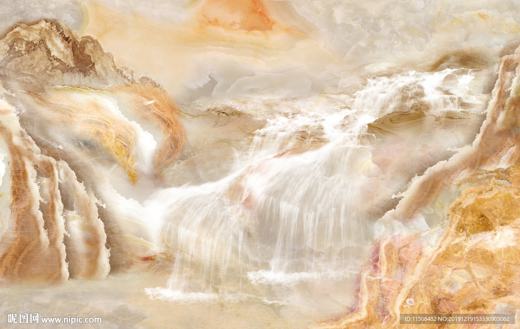 流水生财大理石纹