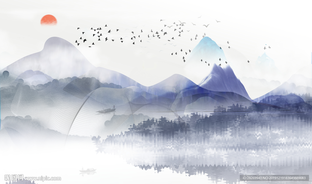 新中式背景