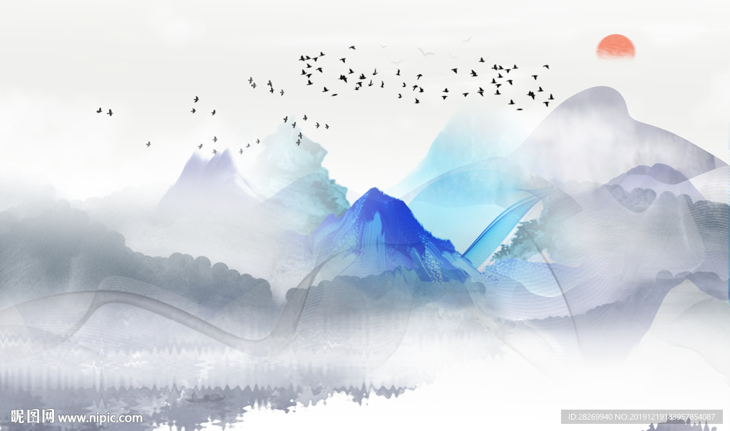 新中式背景