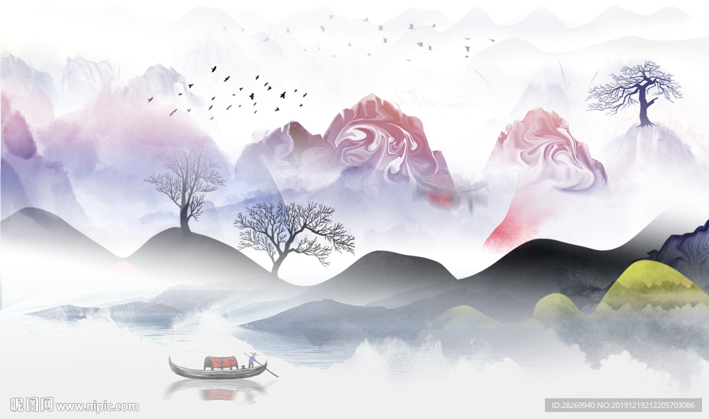 抽象山水
