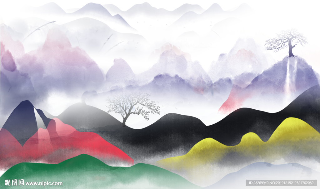 抽象山水