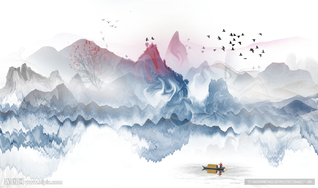 抽象山水
