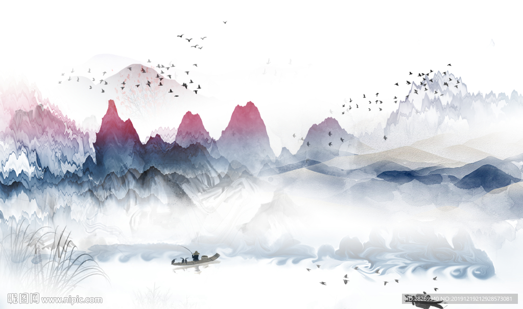 抽象山水
