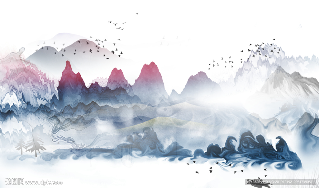 抽象山水