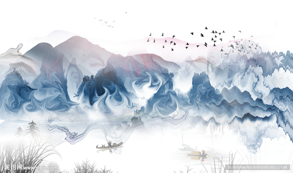 抽象山水