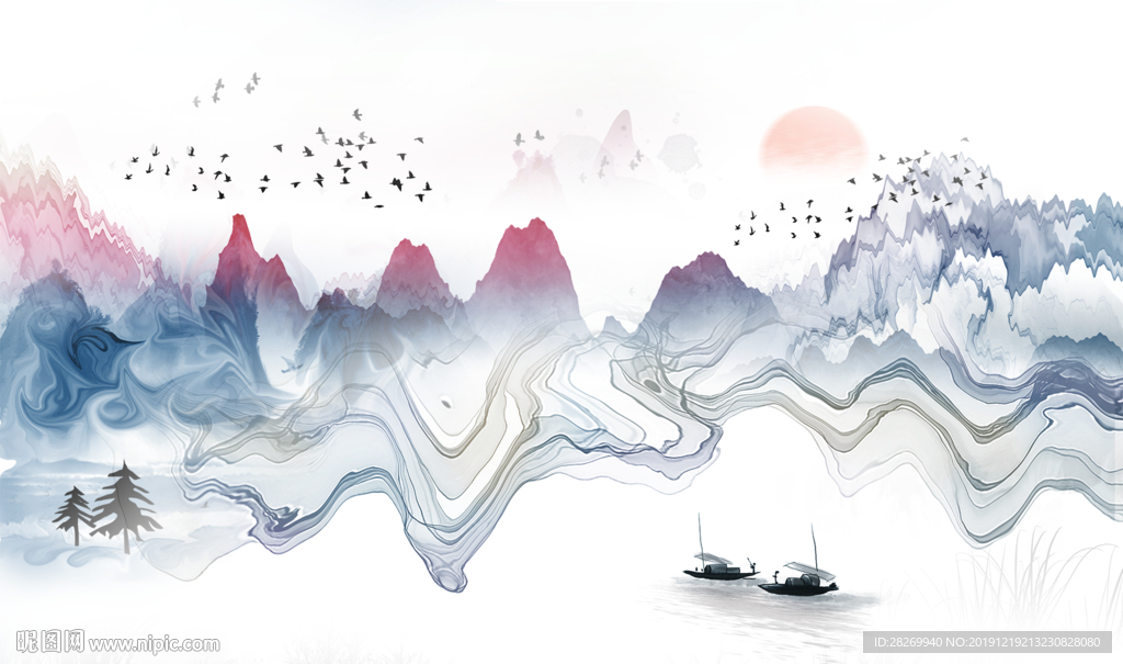 抽象山水